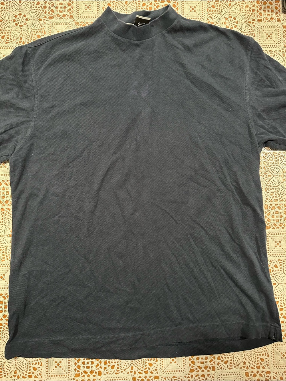Nike Golf Dri-FIT Mock Neck Performance Shirt Navy Blue Men’s XL